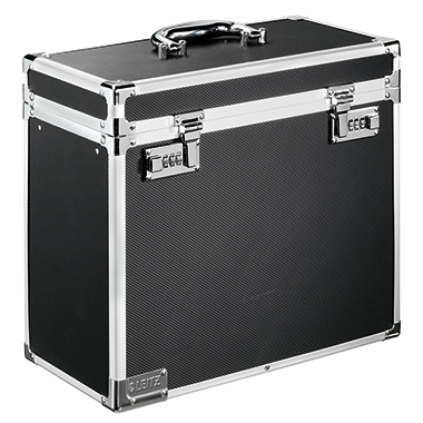 Leitz Hängemappenbox DIN A4 15 Hängemappen Holz/Kunststoff schwarz/chrom