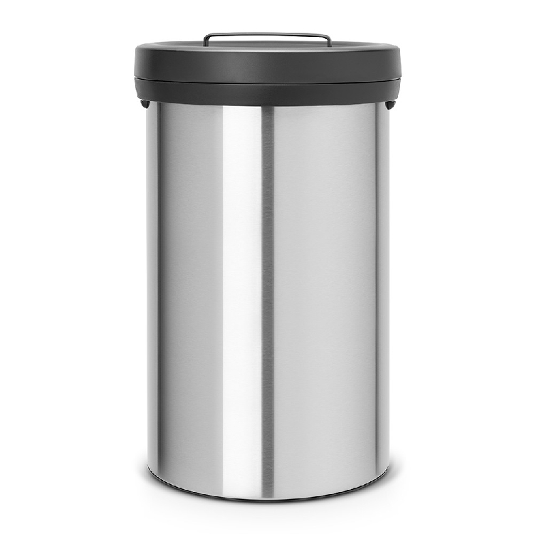Brabantia Abfalleimer BIG BIN Inhalt: 60 ltr., Durchmesser: 40 cm, Höhe: 65,5 cm Korpus: Matt Steel Fingerprint proof,