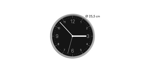 Wanduhr FANCY HOME, Holz, schwarzes Ziffernblatt