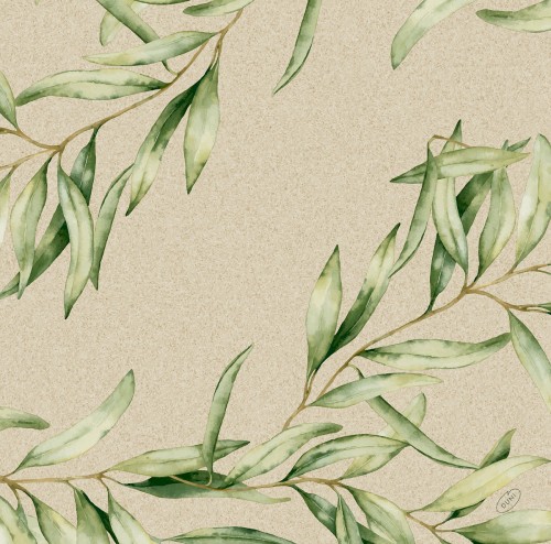 Duni Dunisoft®-Serviette 40 x 40 cm Foliage, 720 Stk/Krt (12 x 60 Stk)