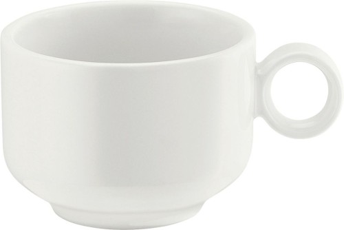 Schönwald Kollektion Shiro, Tasse aus Porzellan, 200 ml, weiß