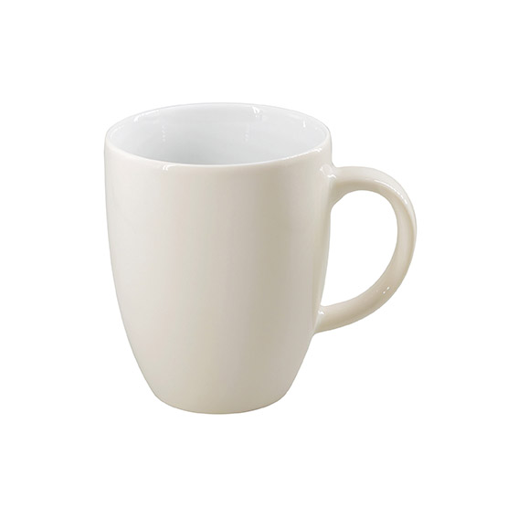 Becher mit Henkel 0,28 l - Form: Table Selection - Dekor 68567 creme - aus Porzellan. Hersteller: