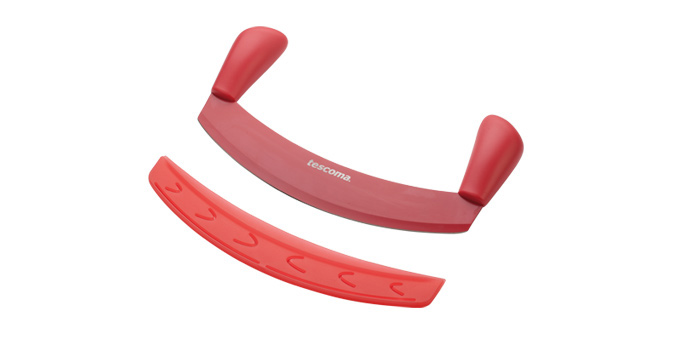 Antihaftbeschichtetes Wiegemesser PRESTO TONE 25 cm , rot Kunststoff, rostfreier Edelstahl, Antihaftbeschichtung Spülmaschinenfest