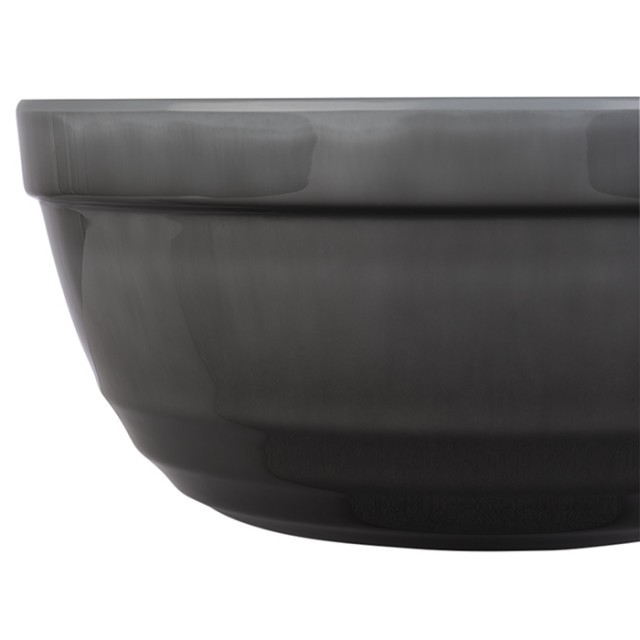 APS Schale -EMMA-, Ø 23 cm, H: 10,5 cm, Melamin, grau, 2,3 Liter