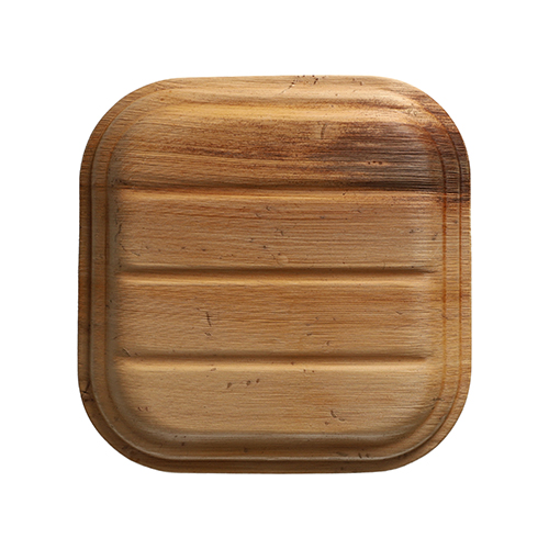 PAPSTAR 25 Deckel, Palmblatt "pure" eckig 2 cm x 20 cm x 20 cm