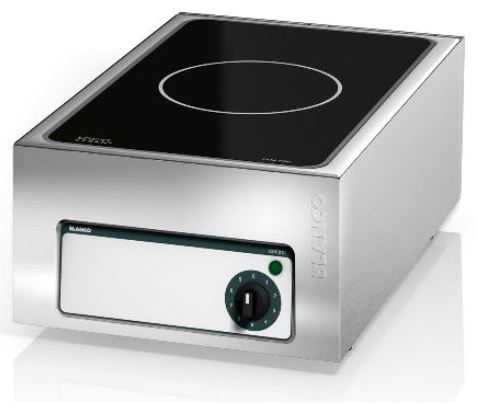 BLANCO Induktionskochfeld mit einer runden Kochzone, automatische Topferkennung ab Ø 120 mm, Nutzfläche: 564 x 339 mm, Kochzone: Ø 220