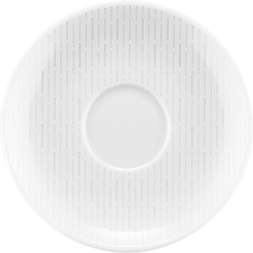 Bauscher Untertasse aus der Kollektion scope, coup, relief, 12 cm, aus Porzellan