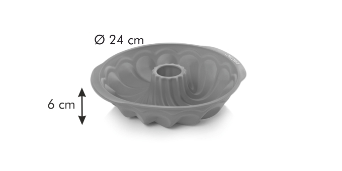 Flacher Gugelhupf DELÍCIA SiliconPRIME ø 24 cm