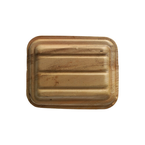 PAPSTAR 25 Deckel, Palmblatt "pure" eckig 2 cm x 14 cm x 18 cm