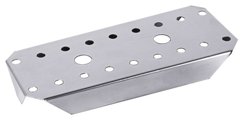 GN-Einlegeböden, gelocht aus Edelstahl 18/10, 10 mm Ø Lochung, schwere Qualität GN: 1/3, Höhe: 3 cm, Länge: 26,5 cm, Breite: 11,5 cm