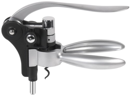 Korkenzieher aus Aluminiumguss, formschönes Gerät zum Öffnen von Weinflaschen Länge: 18 cm, Höhe: 15 cm