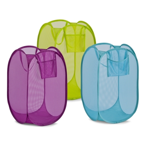 Zeller Wäschesammler, Polyester, sort.