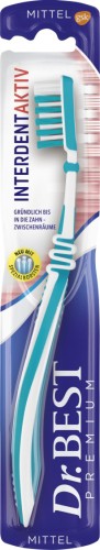 Dr. Best Interdent Kurzkopf Zahnbürste mittel 1 Stück