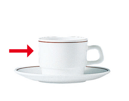 Kaffeeobertasse - Inhalt: 19 cl, aus Hartglas ARCOROC - Restaurant Bordeaux.