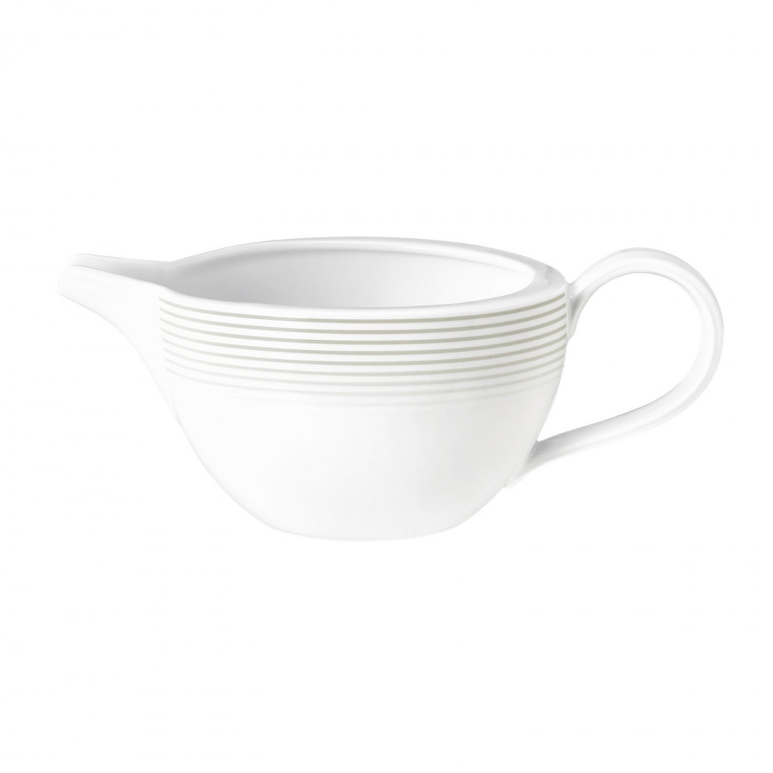 Seltmann Sauciere 0,55 l, Form: Blues, Dekor: 57718 Perlgrau