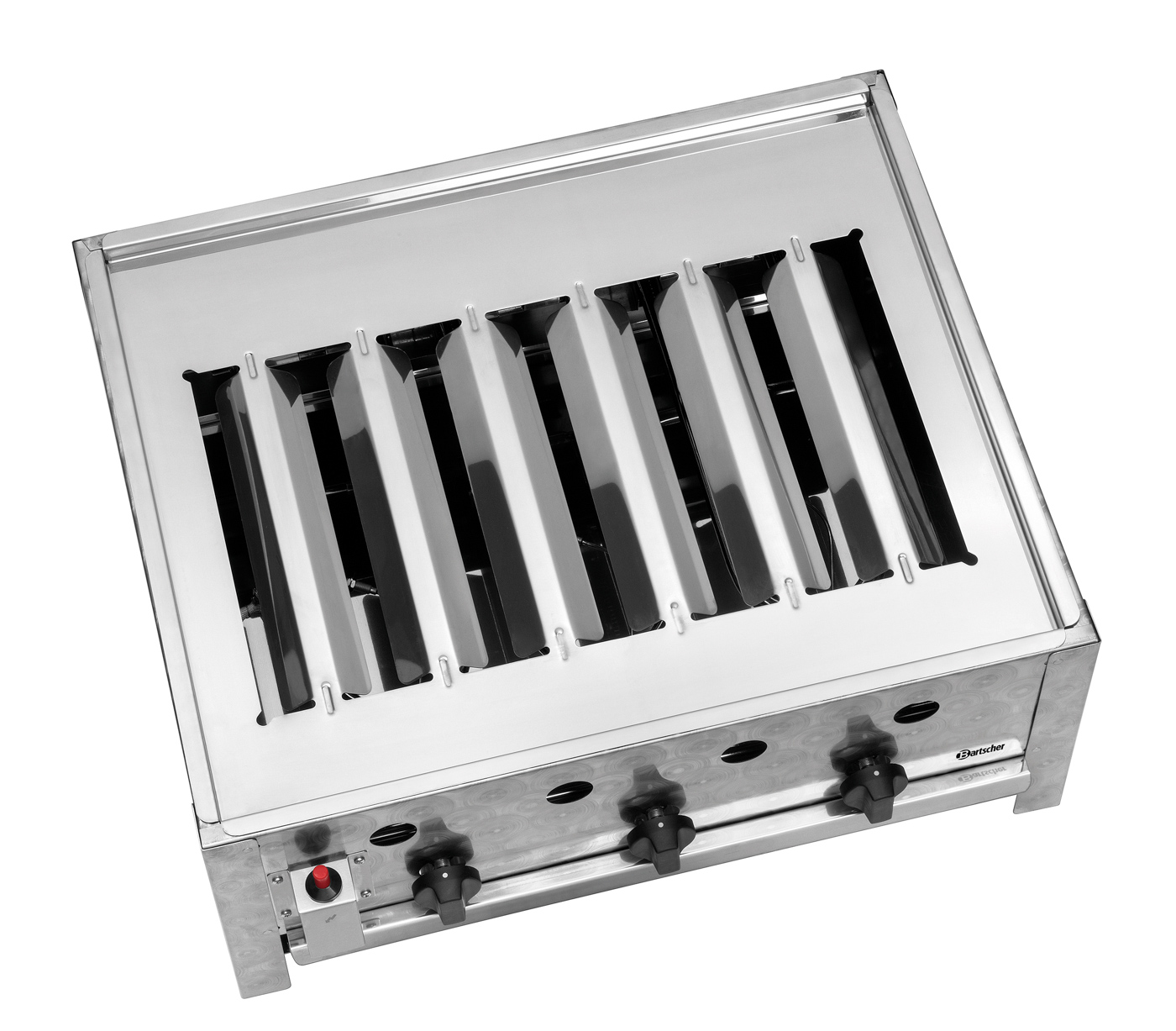 Bartscher Gas-Tischbräter TB1000R | Anschluss: 1/4" | Maße: 68,5 x 54 x 275 cm. Gewicht: 13,7 kg