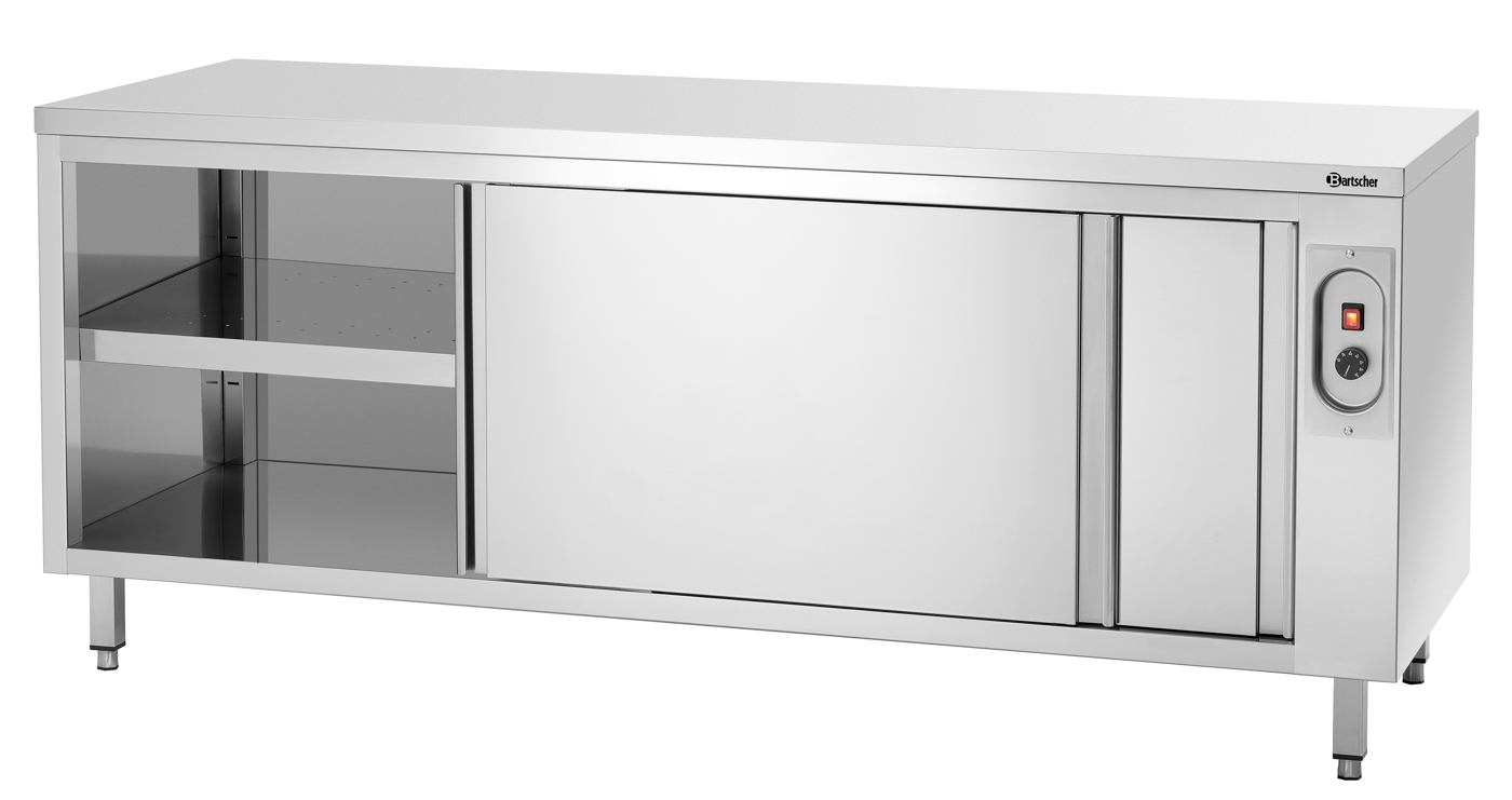 Bartscher Wärmeschrank 700, B2000 | Tiefe Innen:620 mm | Maße: 200 x 70 x 85,0 cm. Gewicht: 112 kg
