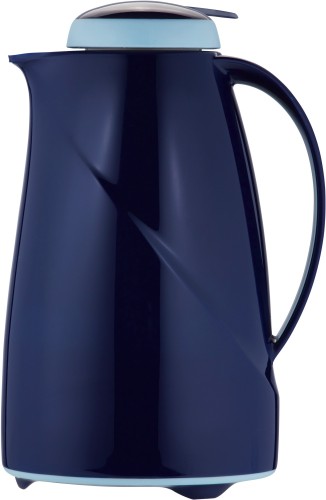 Helios Isolierkanne Wave Push 1,5 l blau