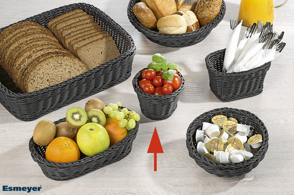 Korb SERENADO, rund Ø 13 cm, H: 10 cm, Polypropylen