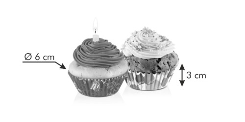 Muffin-Körbchen DELÍCIA ø 6 cm, 60 St., für Party