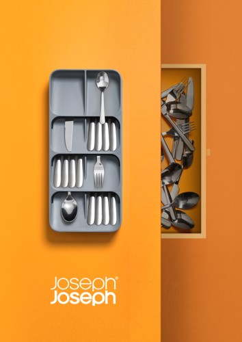 Joseph Joseph DrawerStore Kompakte Messerablage - Grau