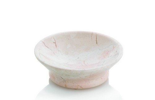 Kela Seifenschale Marble Marmor beige 4cmh 13cmØ