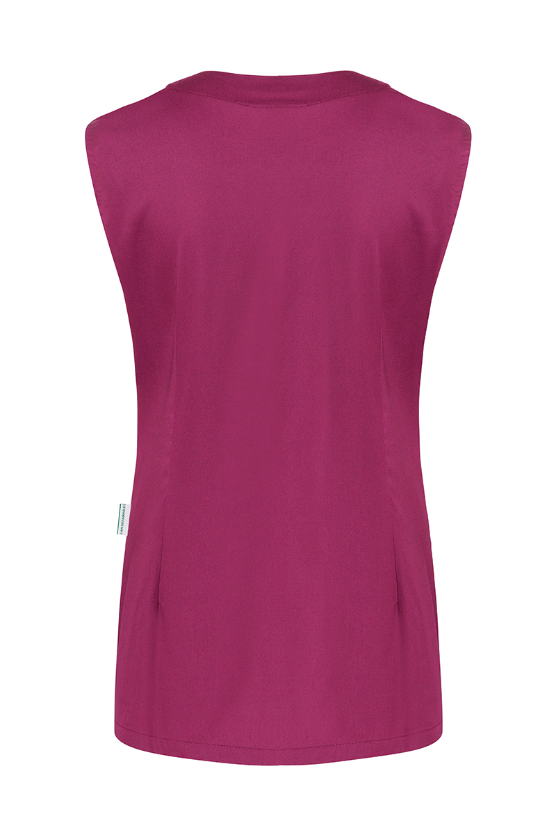 Ärmelloser Damenkasack Essential, aus nachhalt. Material , 65% GRS Cert. Rec. Polyester / 35% Convent. Cotton - Gr. 52 - platingrau - von