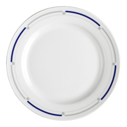 Seltmann Teller flach 21 cm Fahne, Form: Imperial, Dekor: 21101 Nova.