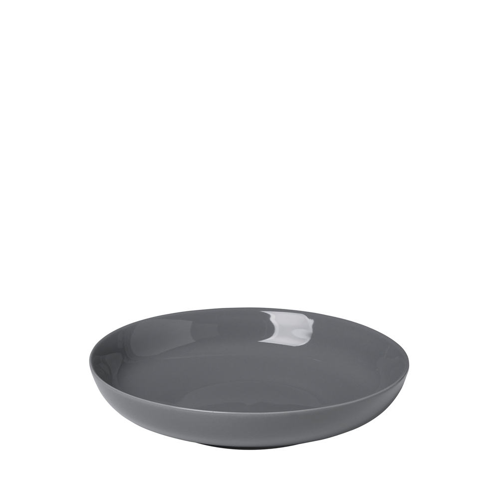Teller tief -RO- Sharkskin, 720 ml, Ø 22 cm. Material: Porzellan. Von Blomus.