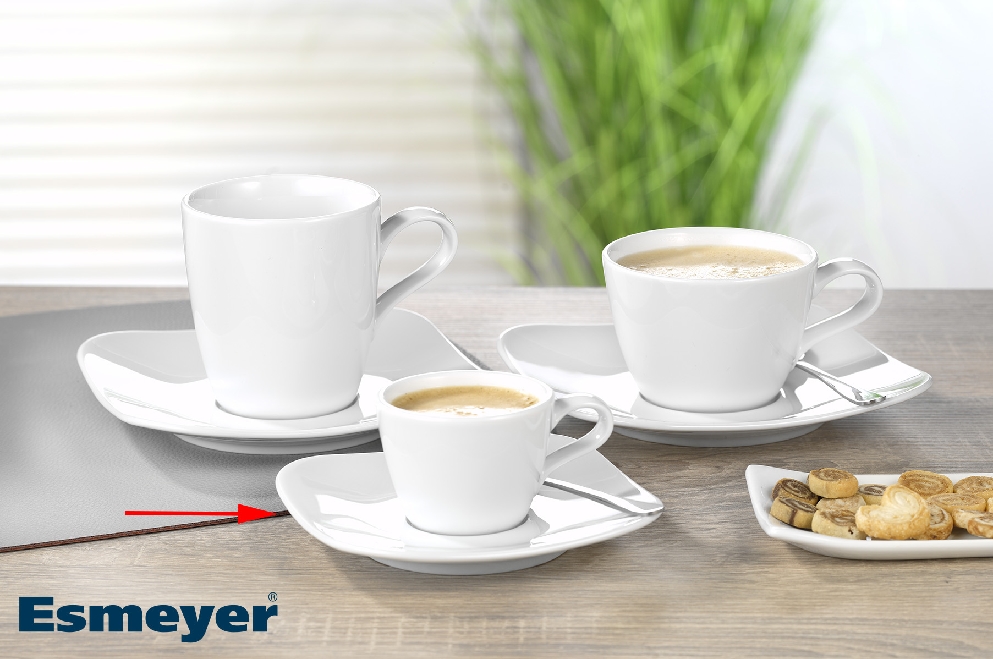 Seltmann Kombi-Untertasse eckig Form: Coup Fine Dining - uni weiss Maß: 13 x 13 cm