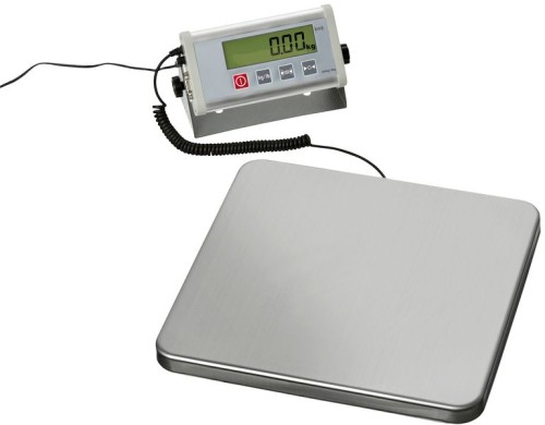 NEUMÄRKER Elektronische Digitalwaage Teilung 50 g, Wiegebereich bis 150 kg 320x300x42 mm