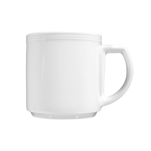 Seltmann Becher mit Henkel 0,25 l, Form: Vitalis, Dekor: 34708 blaues Band