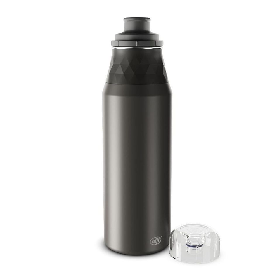 alfi Trinkflasche FUSION cool grau/schwarz 0,9 Liter