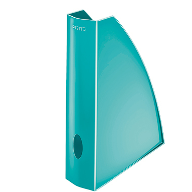 Leitz Stehsammler WOW 7,5 x 31,2 x 25,8 cm (B x H x T) DIN A4 Werkstoff: Polystyren eisblau metallic