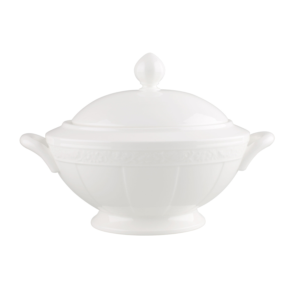 Villeroy und Boch Terrine - Maße: 31 x 24,5 x 21,5 cm / Ser.: White Pearl