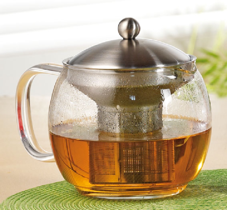 Teekanne Ceylon, Inhalt: 1,2 Liter, Höhe: 150 mm, Durchmesser: 140 mm.