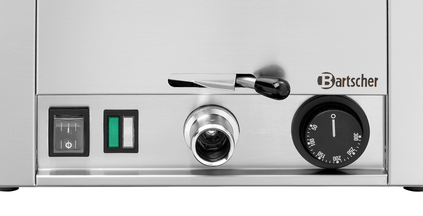 Bartscher Multibräter 300 | Frequenz: 50-60 Hz |Maße: 33 x 58 x 30,0 cm. Gewicht: 23,8 kg