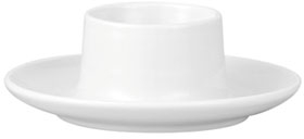 TAC Gropius Weiss Eierbecher m. Ablage