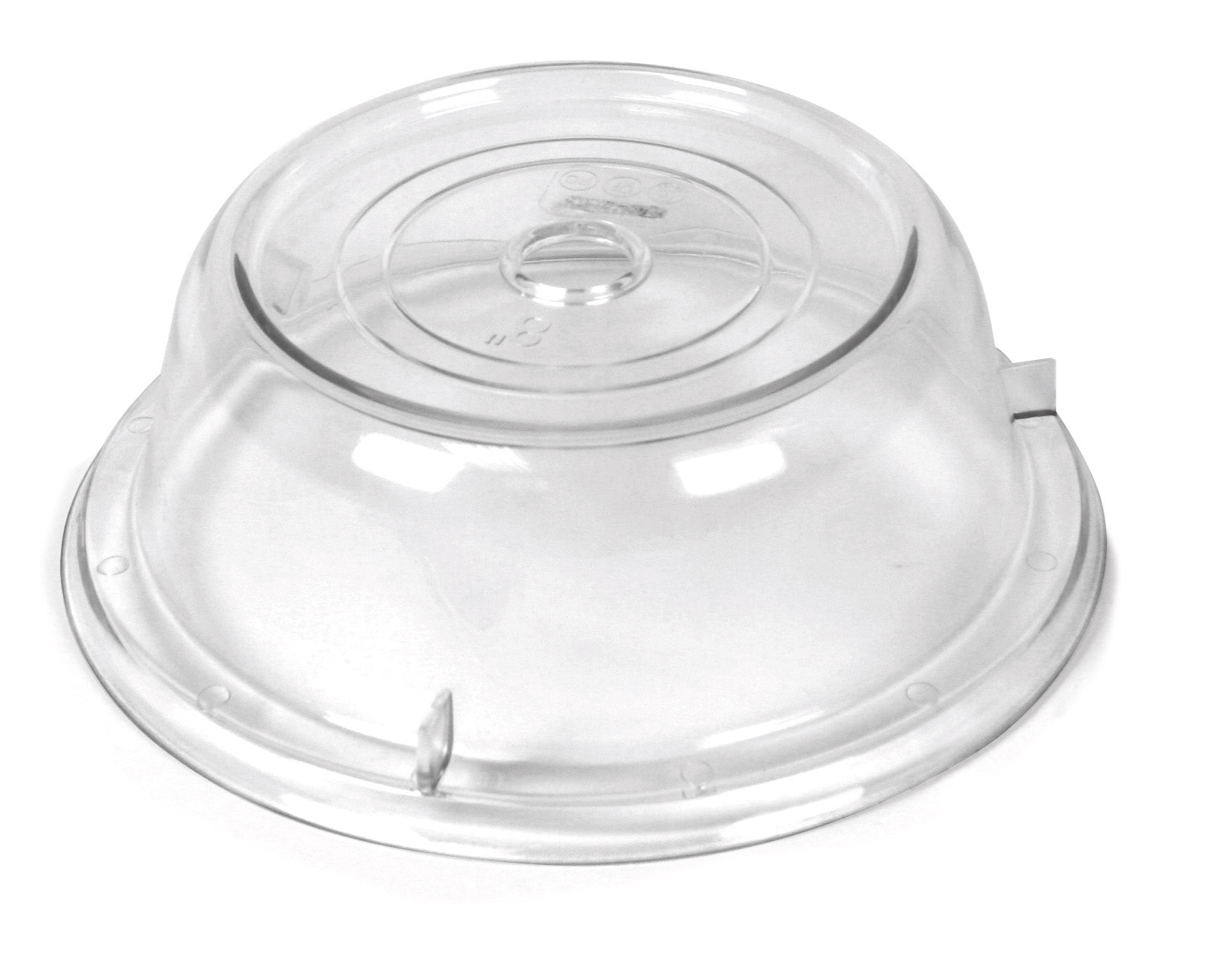 ARAVEN Tellerabdeckung aus Polycarbonat mit 240mm Durchmesser, durchsichtig