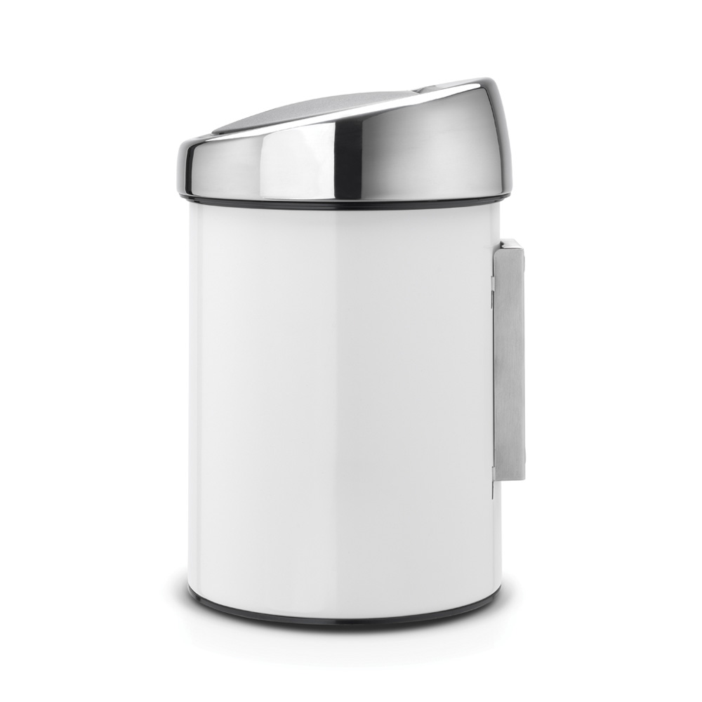 Brabantia Touch Bin 3 L mit Kunststoffeinsatz / Deckel Brilliant steel