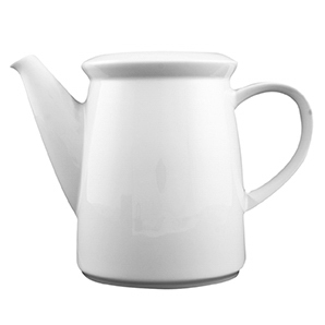 Kaffeekanne Unterteil 1,35 l - Form: Today -, weiss - aus Porzellan. Hersteller: Eschenbach., "Made in Germany".