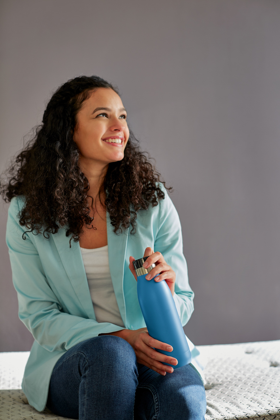 EMSA BLUDROP COLOR Isoliertrinkflasche, Aqua-Blau 0,5L