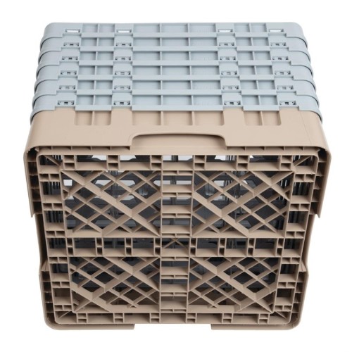 Cambro Gläserspülkorb beige mit 16 Fächern max Glashöhe 29,8cm. Dieser Gläserspülkorb bietet optimalen Schutz für Ihre