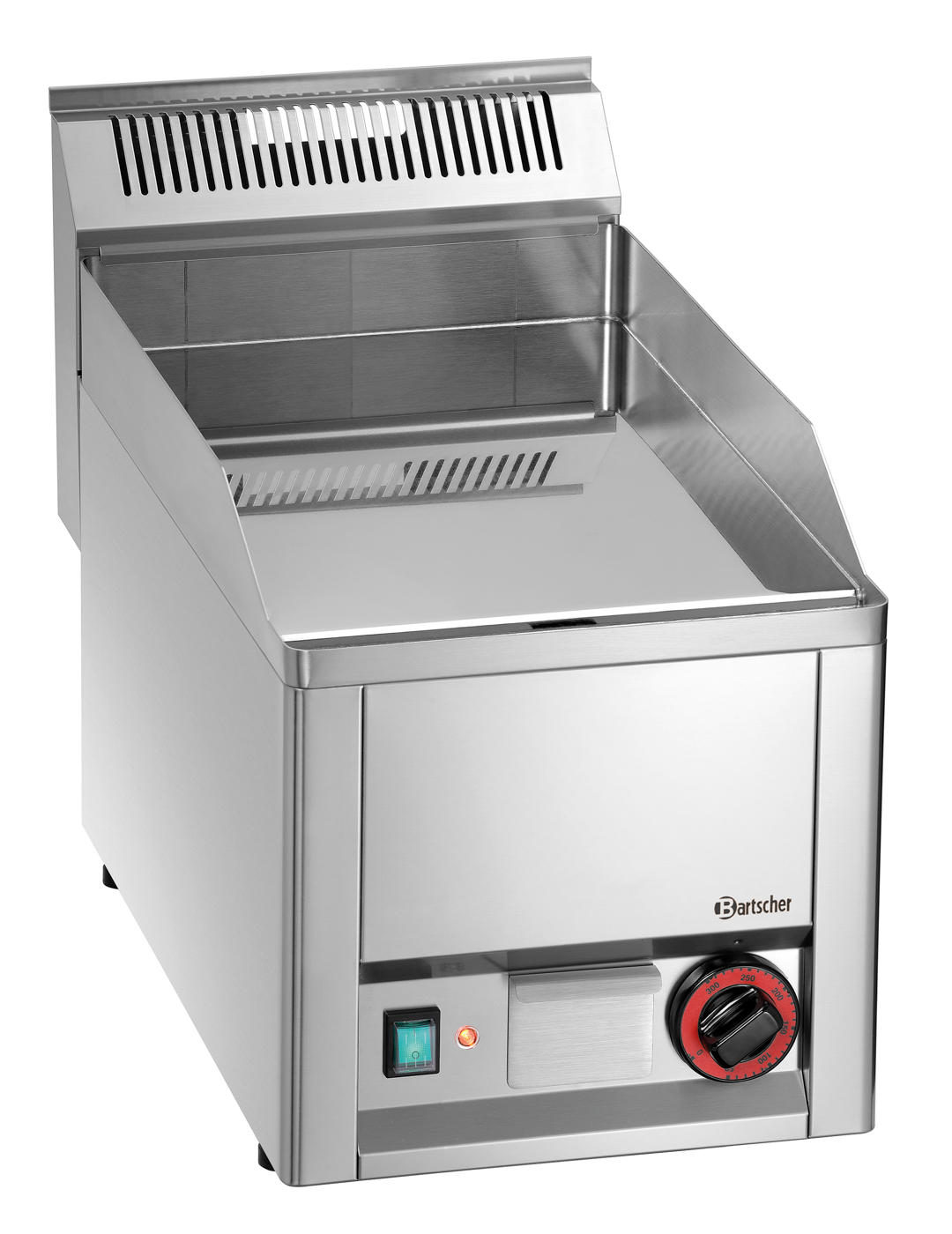 Bartscher Griddleplatte GDP 320E-CG | BreiteBratfläche: 320 mm | Maße: 33 x 62,5 x 45,0 cm.Gewicht: 24 kg