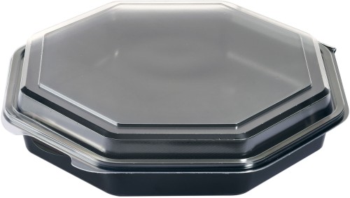 Duni Octaview® 230 x 230 x 50 mm Schwarz ungeteilt, 190 Stk/Krt (1 x 190 Stk)