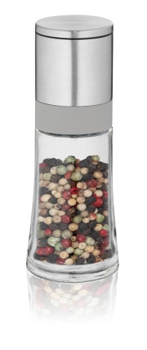 KELA Salz-/Pfeffermühle Matteo Glas transparent 13,0cm 5,0cmØ 75,0ml