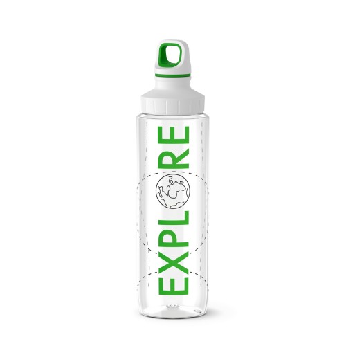 EMSA N3031200 DRINK2GO TRITAN TRINKFLASCHE 0,7 L Explore - 100 % dicht auch bei Kohelnsäure - spülmaschinenfest - BPA frei