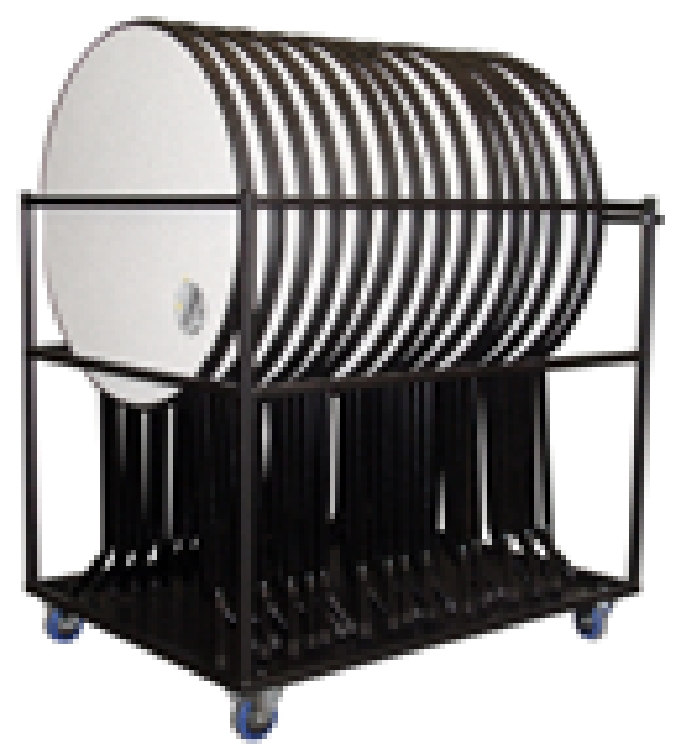 Transportwagen für 10 Stehtische MARS geeignet für Durchmesser 70 + 80cm