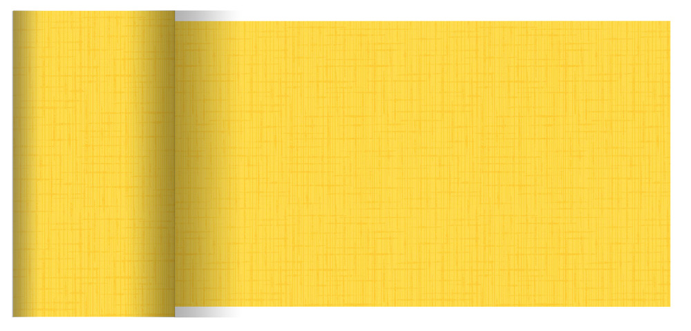 DUNI DC Tischläufer 0,15x20m Linnea gelb