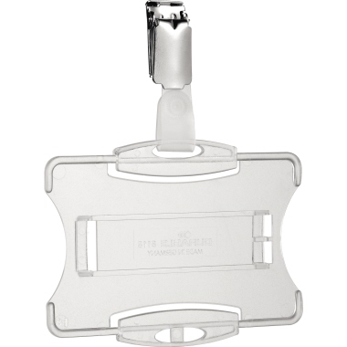 DURABLE Ausweishalter 85 x 54 mm (B x H) vorne offen Polystyrol transparent 25 St./Pack.